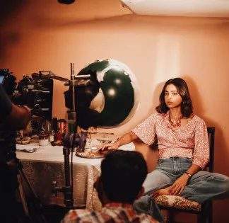 Behind the scenes on an Equifo shoot