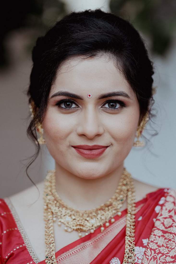 Bridal portrait with traditional jewellery